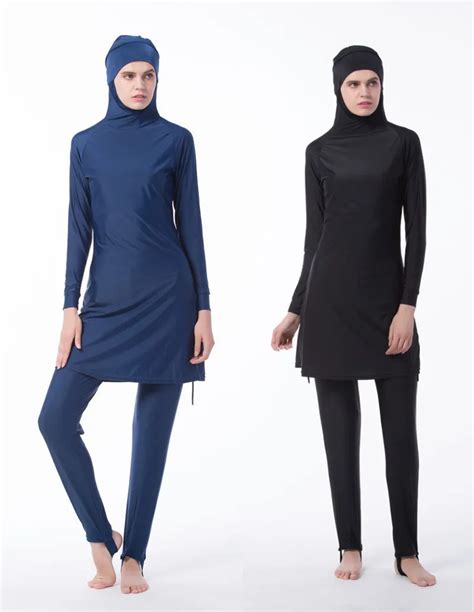 Traje de baño musulmán Burkinis para mujer bañador modesto ropa de