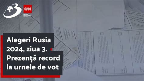 Alegeri Rusia Ziua Prezen Record La Urnele De Vot Youtube