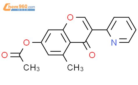 65047 34 9 4H 1 BENZOPYRAN 4 ONE 7 ACETYLOXY 5 METHYL 3 2 PYRIDINYL