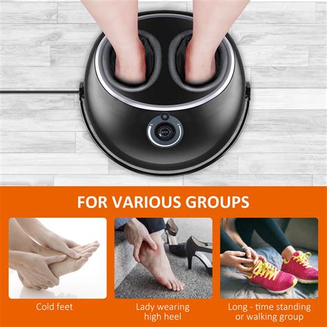 Snailax Shiatsu Foot Massager Machine With Heat Electric Feet Massager