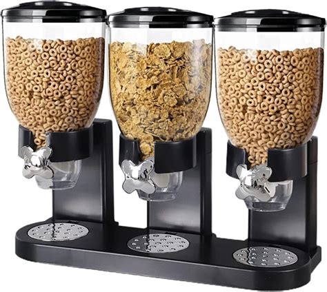 Amazon Triple Cereal Dispenser Easy To Use Dry Food Dispenser