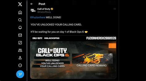 Cod Bo How To Unlock Day Custom Calling Card Youtube