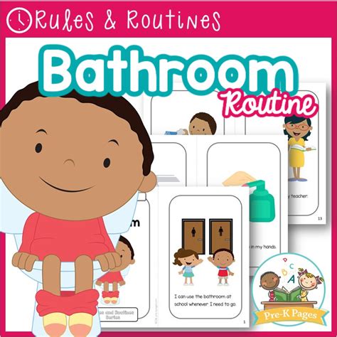 Bathroom Visual Routine Pre K Pages