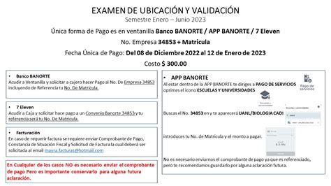 Facultad de Ciencias Biológicas de la UANL Aviso para Alumnos de