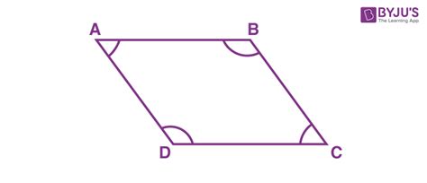 Angles of a Parallelogram- Representation, Properties, Theorems, Examples