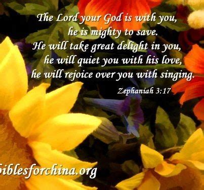 The Lord Your God Is With You He Is Mighty To Save He Will Take