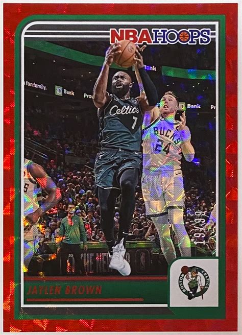 Jaylen Brown Panini Nba Hoops Basketball Boston Celtics Red