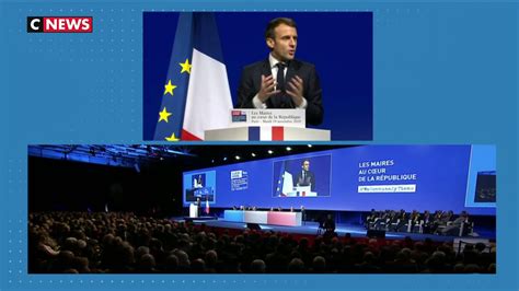 Loral Demmanuel Macron Devant Le Congrès Des Maires Cnews