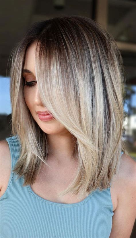 50 Trendy Hair Colour For Every Women Dimension Blonde Long Bob