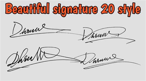 ️create A Stylish Signature With Letter D Signature D Customer