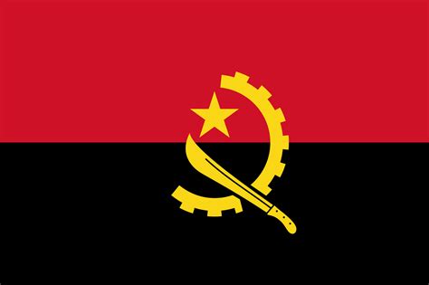 Bandeira De Angola • Bandeiras Do Mundo