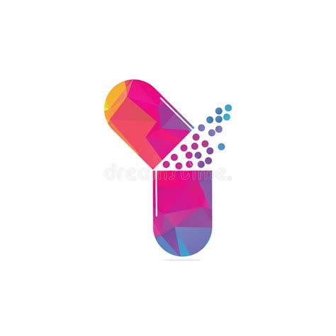 Medicine Capsule Logo Design Stock Vector - Illustration of drug, healthy: 194082615