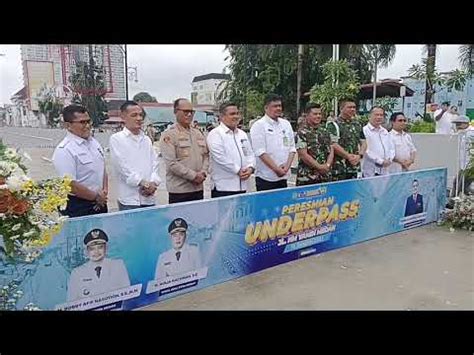 Walikota Medan Bobby Nasution Resmikan Underpass Hm Yamin Youtube