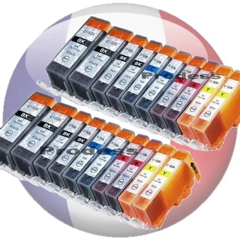 20 CARTOUCHES D ENCRE Compatible Imprimante Canon PGI525 CLI526 MG6150