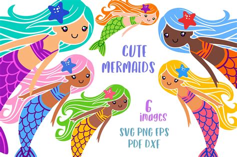 Mermaid Svg Bundle Mermaid Birthday Svg Girls Room Decor 884286 Cut