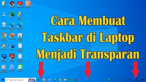 Cara Membuat Taskbar Di Laptop Menjadi Transparan YouTube