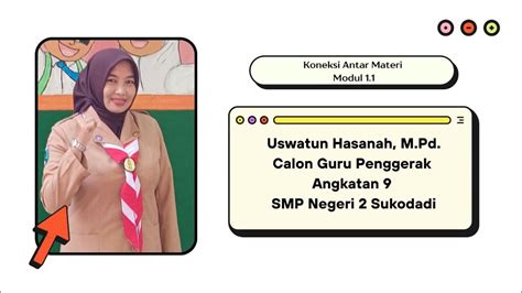 Koneksi Antar Materi Modul Uswatun Hasanah M Pd Cgp Angkatan