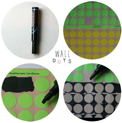 wall dot diy la la lovely