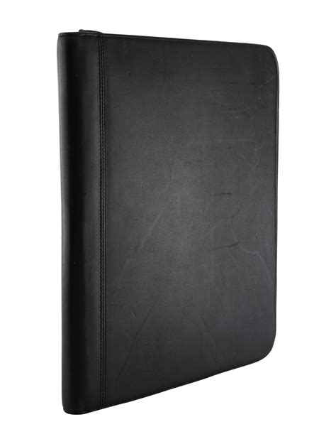 Coach Vintage Leather Portfolio Planner Black Books Stationery