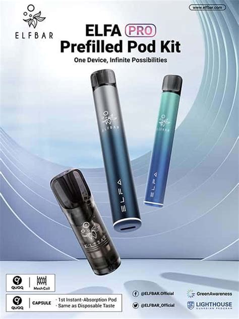 Elf Bar Elfa PRO Prefilled Pod Vape Kit Vape UK