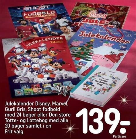 Julekalender Disney Marvel Gurli Gris Shoot Fodbold Med B Ger