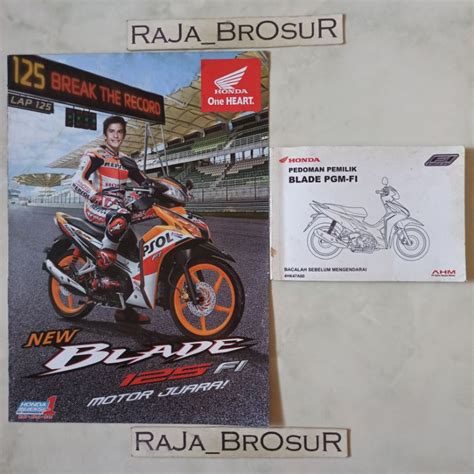 Jual Buku Pedoman Pemilik Manual Book Honda Blade Pgm Fi Poster