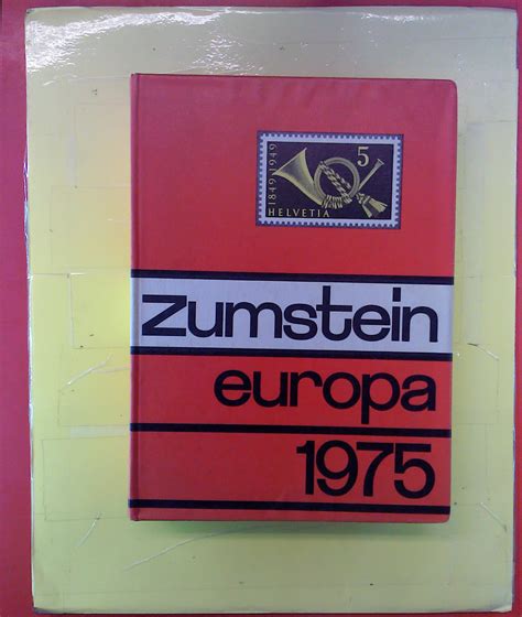 Briefmarken Katalog Zumstein Europa 58 Auflage 1975 Zumstein Cie