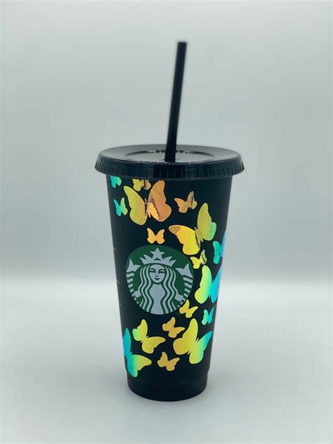 Personalised Reusable Matte Black Cold Starbucks Cups With Etsy Nederland