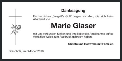 Traueranzeigen Von Marie Glaser Nordbayerischer Kurier