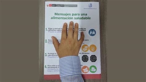 Minsa Pone A Disposici N Gu A Alimentaria Con Sistema Braille Para