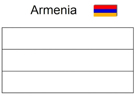 Geography Blog Armenia Colouring Flag