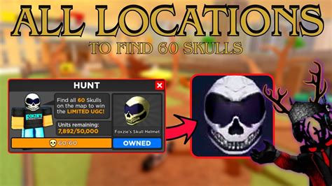 ALL 60 SKULL LOCATIONS For 2nd Chance Of UGC Skull Helmet In Car