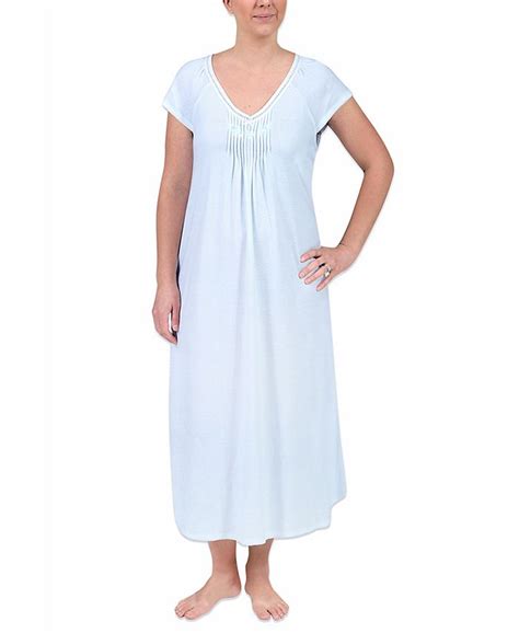 Miss Elaine Plus Size Long Printed Knit Nightgown Macys