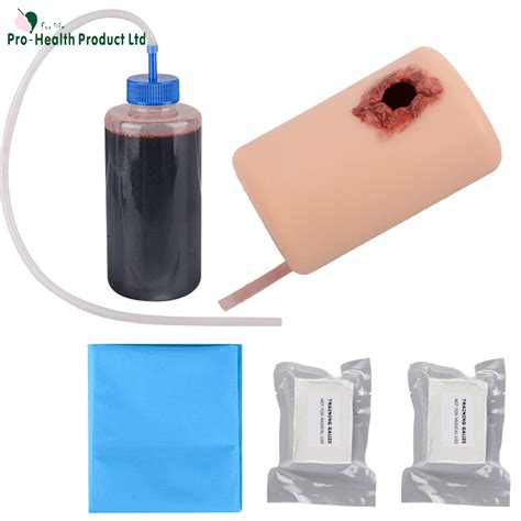 Gunshot Wound Packing Model Practice Kit With Tourniquet Bleed Control