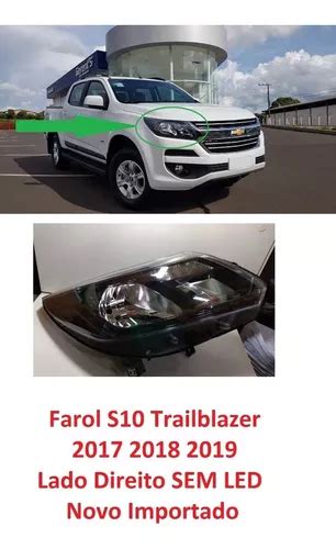 Farol S10 Trailblazer 2017 2018 2019 Sem Led Lado Direito Frete grátis