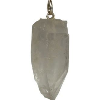 Pendentif Prisme De Cristal De Roche Brut