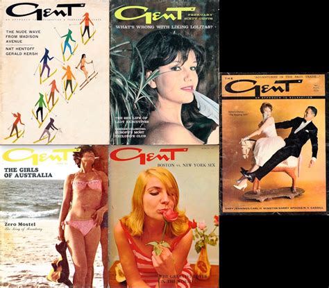 Gent 5 Vintage Adult Magazines 1961 66 By Dugent Publishing Corp