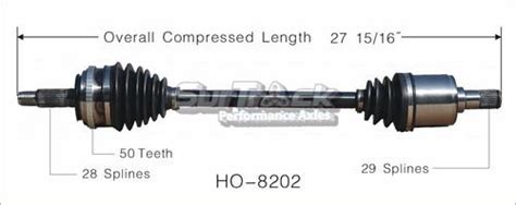 Purchase Surtrack Perf Axles Ho 8202 Cv Half Shaft Assembly New Cv Axle