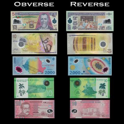 Polymer Banknote Collection Banknote Sets World Banknotes Falcon