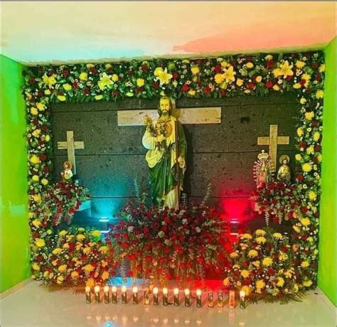 Home Altar Catholic St Judas Post Malone Wallpaper Mexico House Diy