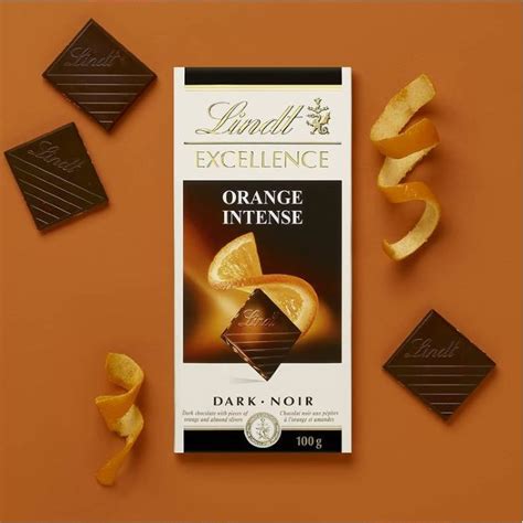 Lindt Excellence Intense Orange Dark Chocolate Bar G Chocolounge