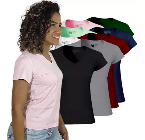 Kit Camisetas Feminina Slim Babylook Algod O Fafenix Mercadolivre