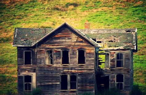 Wallpaper Landscape Old Building Abandoned Sky Snow Winter