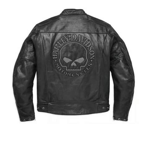 Harley Davidson Jackets And Coats Mens Hd Blouson Cuir Motorcycle Skull Reflective Leather