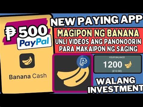 New Paying App Libreng Pesos Mag Ipon Lang Ng Saging Banana