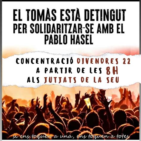 Alerta Solidària on Twitter Convoquem concentració demà a partir