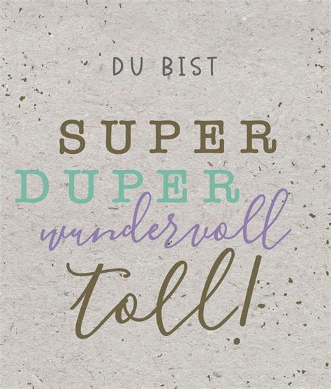 Du Bist Super Duper Wundervoll Toll Freudenbote Karten Postkarten