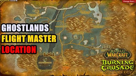 Ghostlands Flight Master Location Wow Tbc Youtube