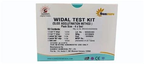 Widal Test Kit At Rs Serology Rapid Test Kit In Manesar Id