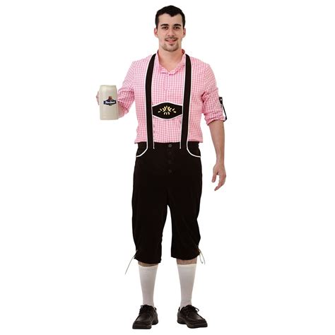 Boo Inc Bavarian Bundhosen Halloween Costume For Men Oktoberfest